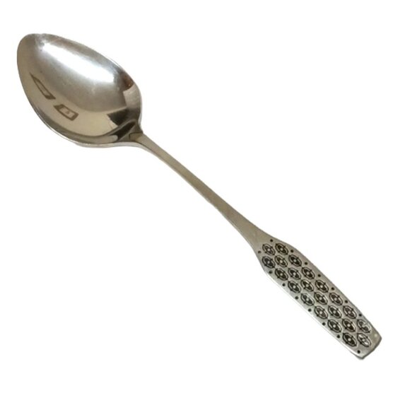 Vintage 1970s Viners 'Shape' Stainless Steel Table Spoons Set of 3 & 2 Misshape - Picture 6 of 9